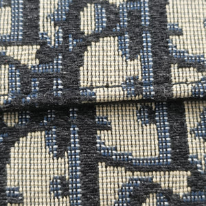Pre-owned Christian Dior Saddle Navy×grey Jacquard handbag | stylenewstar