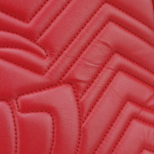 Secondhand Gucci GG Marmont Red Leather 443505 shoulderbag | stylenewstar