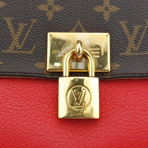 Pre-owned Louis Vuitton MARIGNAN Brown×COQUELICOT Monogram Canvas×calf leather M44286 shoulderbag | stylenewstar