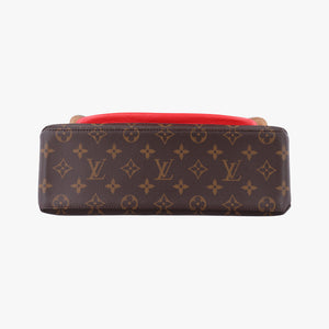 Pre-owned Louis Vuitton MARIGNAN Brown×COQUELICOT Monogram Canvas×calf leather M44286 shoulderbag | stylenewstar