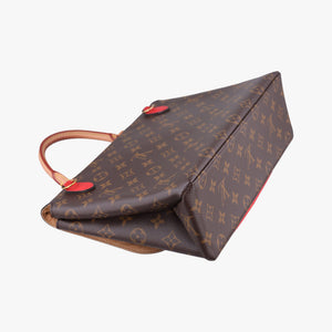 Pre-owned Louis Vuitton MARIGNAN Brown×COQUELICOT Monogram Canvas×calf leather M44286 shoulderbag | stylenewstar
