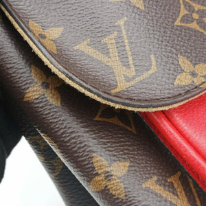 Pre-owned Louis Vuitton MARIGNAN Brown×COQUELICOT Monogram Canvas×calf leather M44544 shoulderbag | stylenewstar