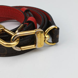 Pre-owned Louis Vuitton MARIGNAN Brown×COQUELICOT Monogram Canvas×calf leather M44544 shoulderbag | stylenewstar