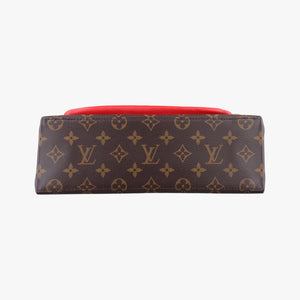 Pre-owned Louis Vuitton MARIGNAN Brown×COQUELICOT Monogram Canvas×calf leather M44544 shoulderbag | stylenewstar