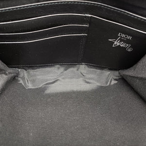 Pre-owned Christian Dior Shawn Stussy collaboration Black Leather shoulderbag | stylenewstar