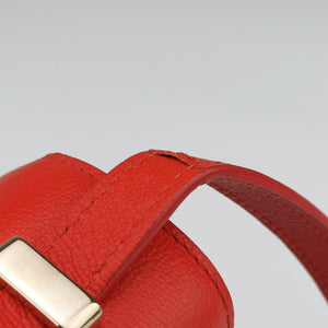 Pre-owned Delvaux Simplissime City PM Orange red leather shoulderbag | stylenewstar