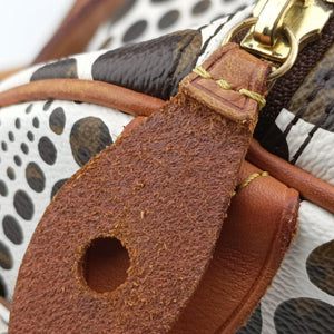 Secondhand Louis Vuitton Papillon GM White × Brown Monogram Pumpkin Dots M40687 shoulderbag | stylenewstar