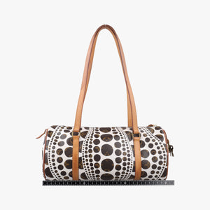 Secondhand Louis Vuitton Papillon GM White × Brown Monogram Pumpkin Dots M40687 shoulderbag | stylenewstar