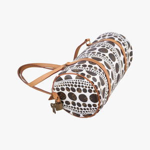 Secondhand Louis Vuitton Papillon GM White × Brown Monogram Pumpkin Dots M40687 shoulderbag | stylenewstar