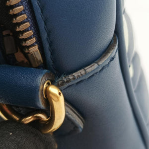 Vintage Gucci GG Marmont Navy×Multicolour Leather 447632 shoulderbag | stylenewstar