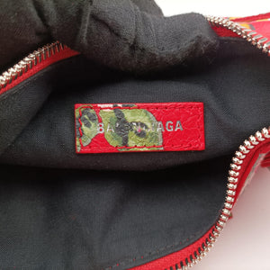 Pre-owned Balenciaga Le Cagole Red × Multicolor lambskin shoulderbag | stylenewstar