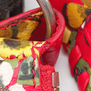 Pre-owned Balenciaga Le Cagole Red × Multicolor lambskin shoulderbag | stylenewstar