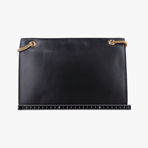 Pre-owned Yves Saint Laurent BETTY Black Leather 314515 shoulderbag | stylenewstar