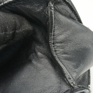 Pre-owned Yves Saint Laurent BETTY Black Leather 314515 shoulderbag | stylenewstar