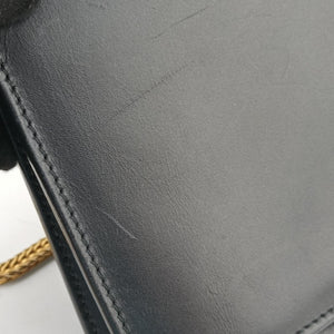 Pre-owned Yves Saint Laurent BETTY Black Leather 314515 shoulderbag | stylenewstar