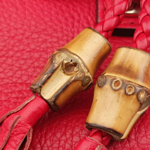 Pre-owned Gucci Bella Red Leather 282301 shoulderbag | stylenewstar