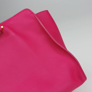 Pre-owned Yves Saint Laurent BABY CABAS Rose Leather 394461 shoulderbag | stylenewstar