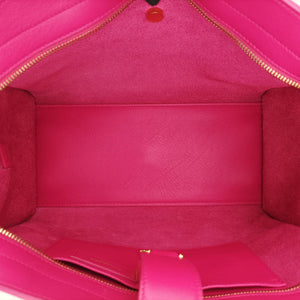 Pre-owned Yves Saint Laurent BABY CABAS Rose Leather 394461 shoulderbag | stylenewstar