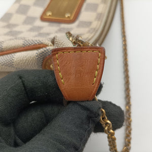 Pre-owned Louis Vuitton EVA AZUR Damier Canvas N55214 shoulderbag | stylenewstar