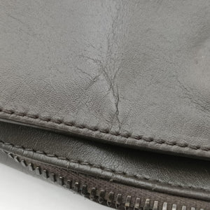 Pre-owned Bottega Veneta Intrecciato Grey lambskin shoulderbag | stylenewstar