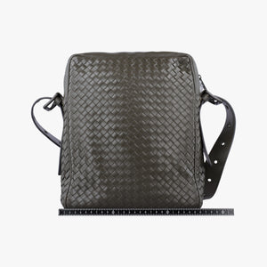 Pre-owned Bottega Veneta Intrecciato Grey lambskin shoulderbag | stylenewstar