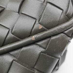 Pre-owned Bottega Veneta Intrecciato Grey lambskin shoulderbag | stylenewstar