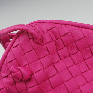 Vintage Bottega Veneta NODINI Intrecciato Rose lambskin shoulderbag | stylenewstar