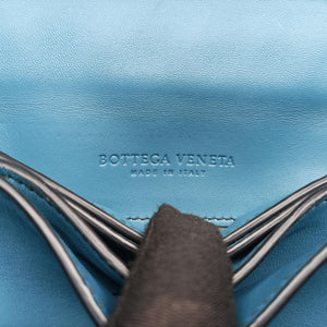 Pre-owned Bottega Veneta Intrecciato Runaway Blue lambskin shoulderbag | stylenewstar