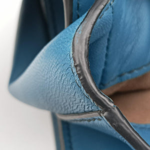 Pre-owned Bottega Veneta Intrecciato Runaway Blue lambskin shoulderbag | stylenewstar