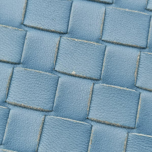 Pre-owned Bottega Veneta Intrecciato Runaway Blue lambskin shoulderbag | stylenewstar