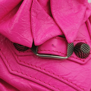 Pre-owned Balenciaga Le Cagole Rose Leather shoulderbag | stylenewstar