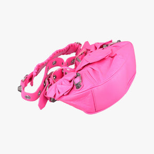 Pre-owned Balenciaga Le Cagole Rose Leather shoulderbag | stylenewstar