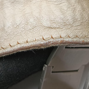 Vintage Christian Dior Gaucho White Leather shoulderbag | stylenewstar