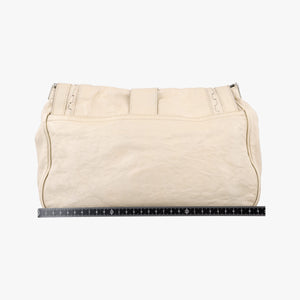 Vintage Christian Dior Gaucho White Leather shoulderbag | stylenewstar