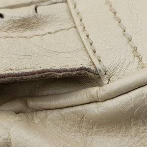 Vintage Christian Dior Gaucho White Leather shoulderbag | stylenewstar