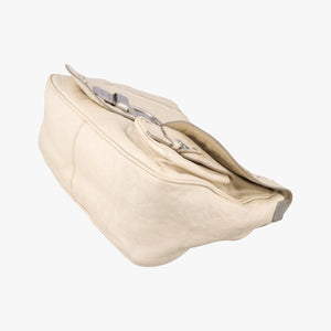 Vintage Christian Dior Gaucho White Leather shoulderbag | stylenewstar