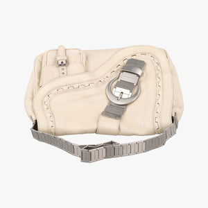 Vintage Christian Dior Gaucho White Leather shoulderbag | stylenewstar