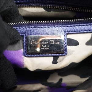 Pre-owned Christian Dior Lady Dior Purple×Orange×Brown Lambskin shoulderbag | stylenewstar