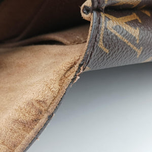 Pre-owned Louis Vuitton MARIGNAN brown×SESAME Monogram Canvas×calf leather M44544 shoulderbag | stylenewstar