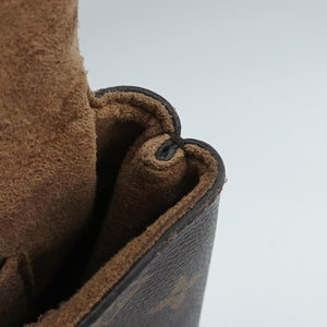 Pre-owned Louis Vuitton MARIGNAN brown×SESAME Monogram Canvas×calf leather M44544 shoulderbag | stylenewstar