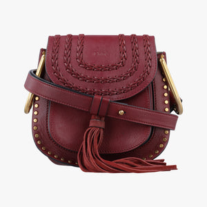 Pre-owned Chloe Hudson Burgundy leather shoulderbag | stylenewstar