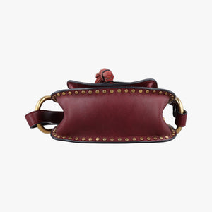 Pre-owned Chloe Hudson Burgundy leather shoulderbag | stylenewstar