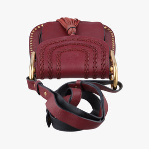 Pre-owned Chloe Hudson Burgundy leather shoulderbag | stylenewstar