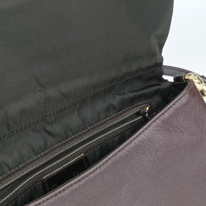 Pre-owned Christian Dior Malice pearl Bordeaux Leather shoulderbag | stylenewstar