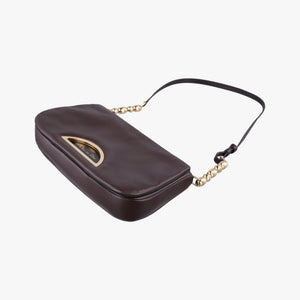 Pre-owned Christian Dior Malice pearl Bordeaux Leather shoulderbag | stylenewstar