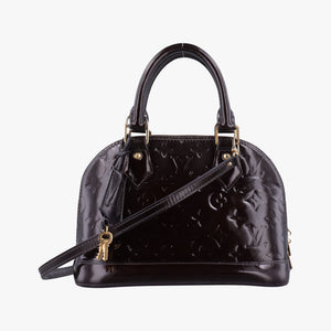 Pre-owned Louis Vuitton Alma BB Amarante Vernis M91678 shoulderbag | stylenewstar