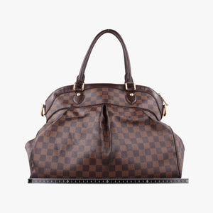 Pre-owned Louis Vuitton TREVI GM EBENE Damier Canvas N51998 handbag | stylenewstar