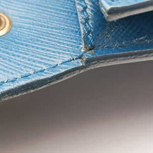 Pre-owned Ferragamo Ginny Vara Blue Leather shoulderbag | stylenewstar