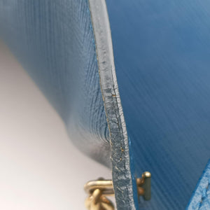 Pre-owned Ferragamo Ginny Vara Blue Leather shoulderbag | stylenewstar