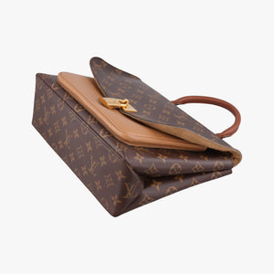Secondhand Louis Vuitton MARIGNAN brown×SESAME Monogram Canvas×calf leather M44259 shoulderbag | stylenewstar